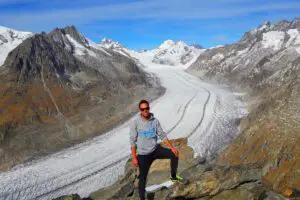 Aletsch Glacier - the biggest glacier in Switzerland.
