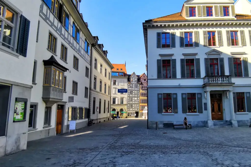 The old town of St.Gallen is very charming.