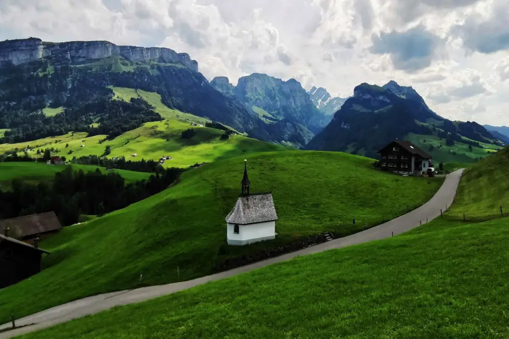 Atemberaubende Schweizer Alpen.