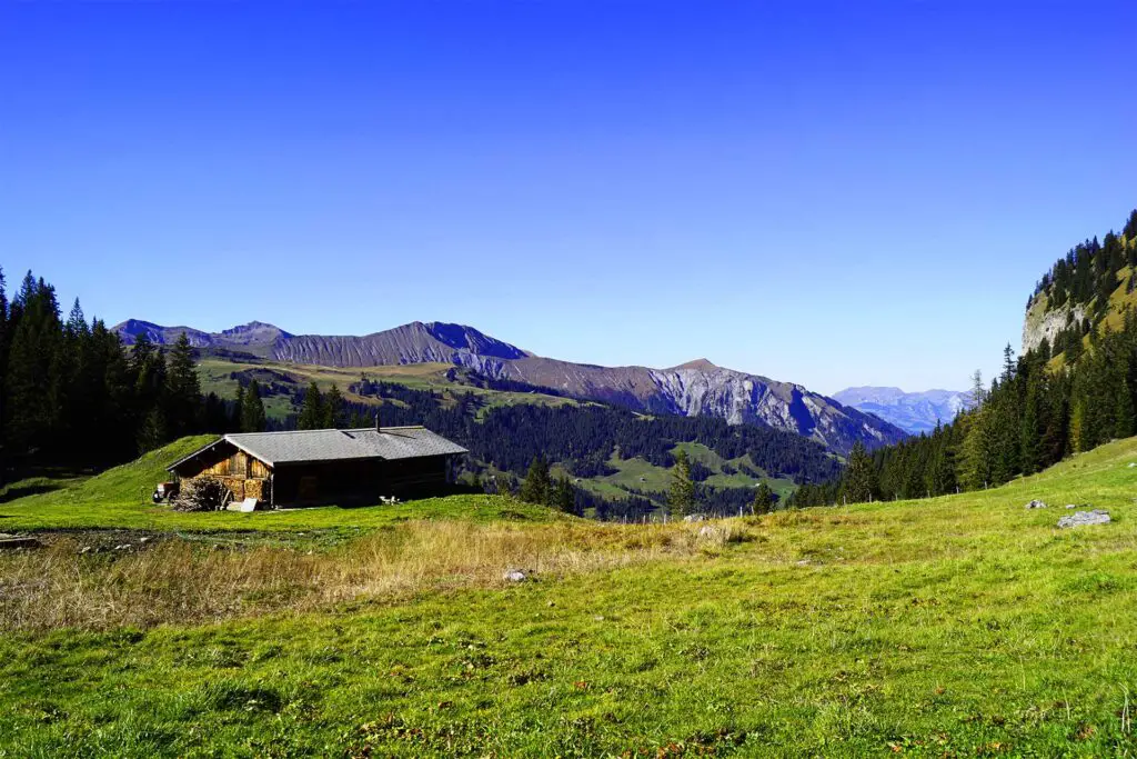 Panorama of the Hohberg and the Bernese Oberland.