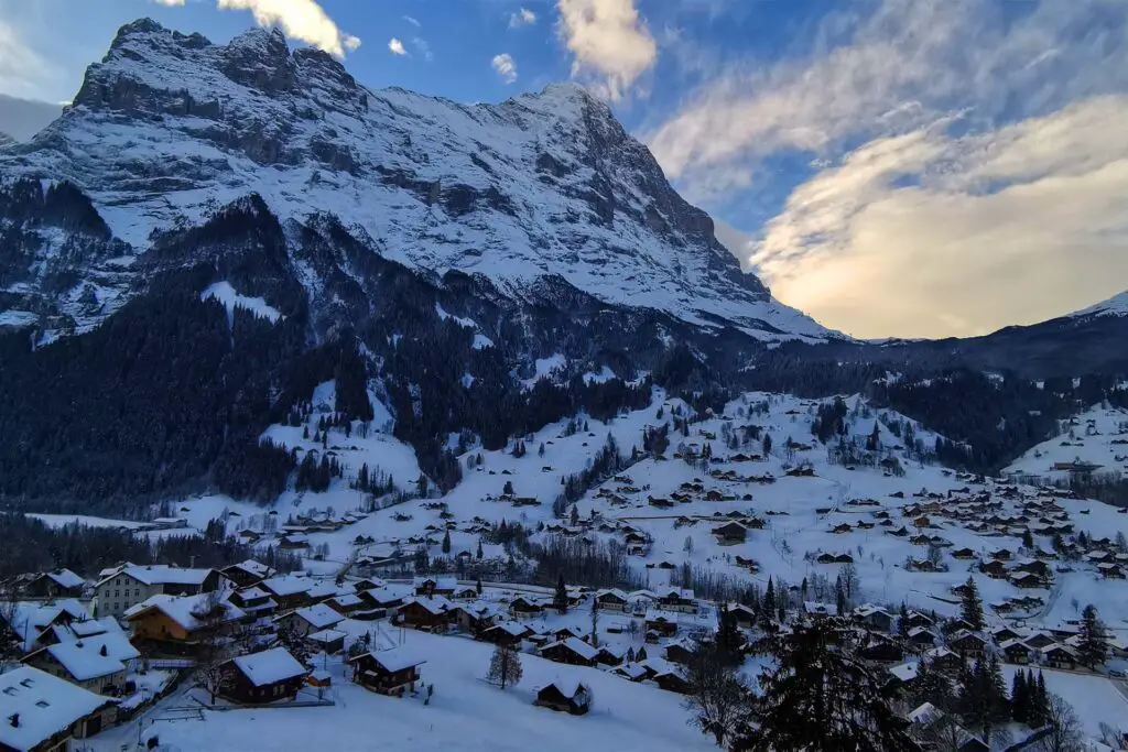 Atemberaubendes Grindelwald im Winter.