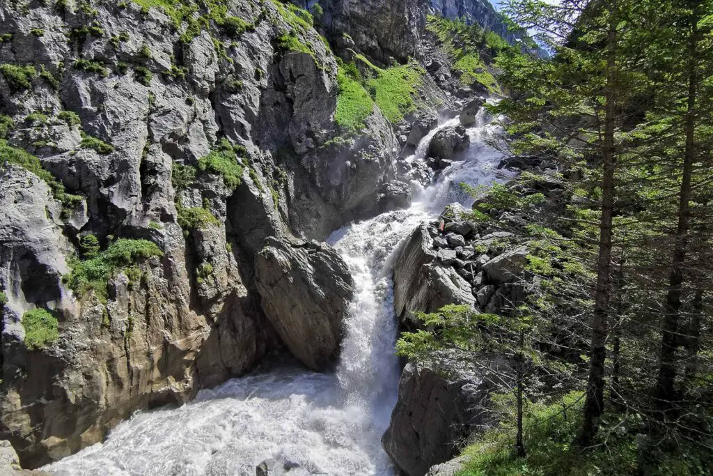 Waterfall above Kandersteg.