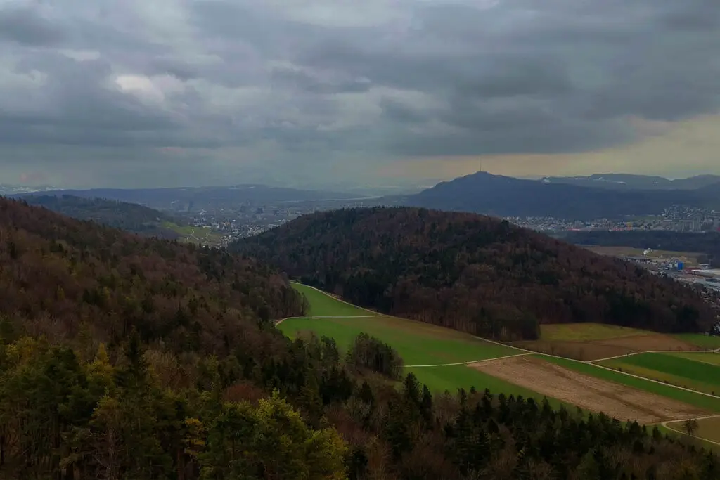 Aussicht vom Aussichtsturm Altberg.