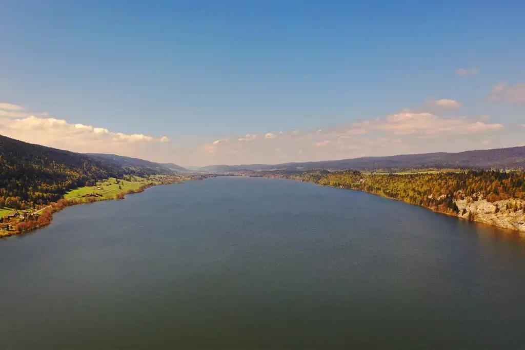 Wonderful view over Lac de Joux.