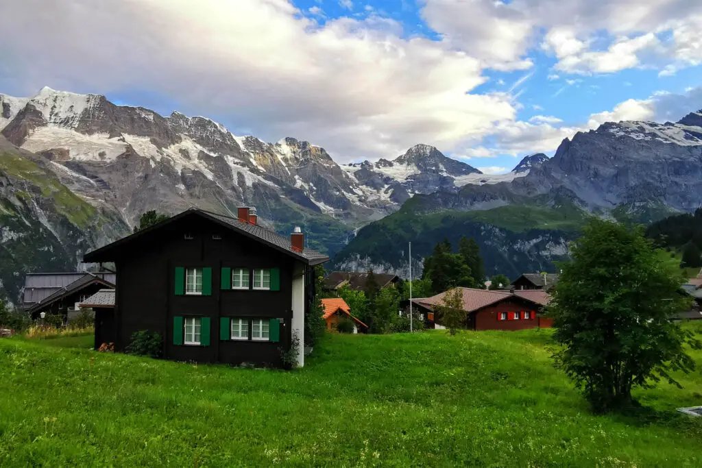 The Swiss Alpine Village Mürren.