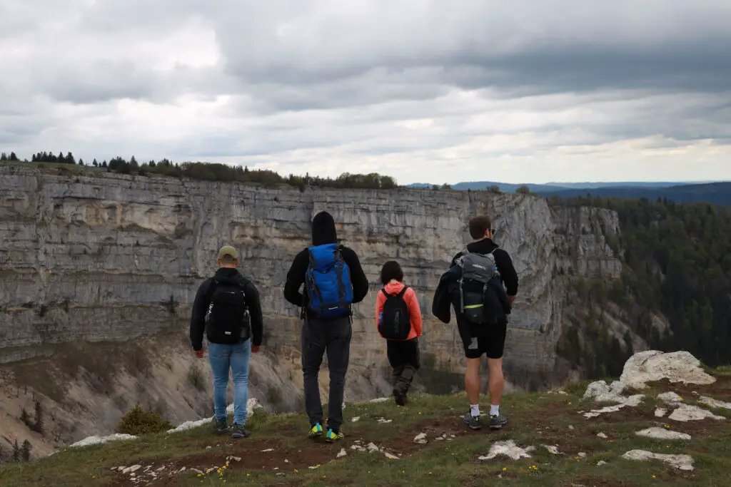 Wandern beim Creux du Van.