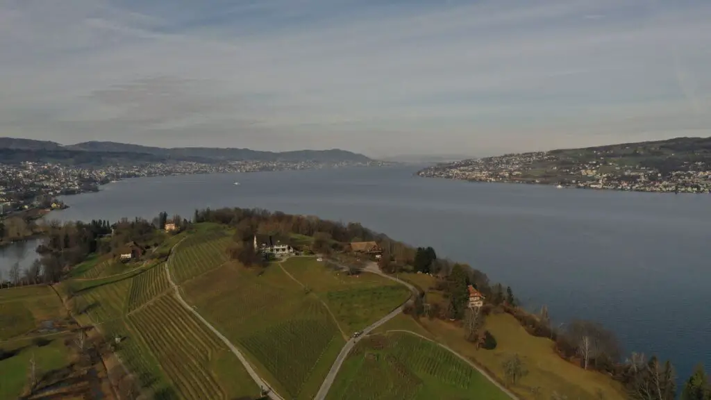 Die Halbinsel Au liegt am Zürichsee.