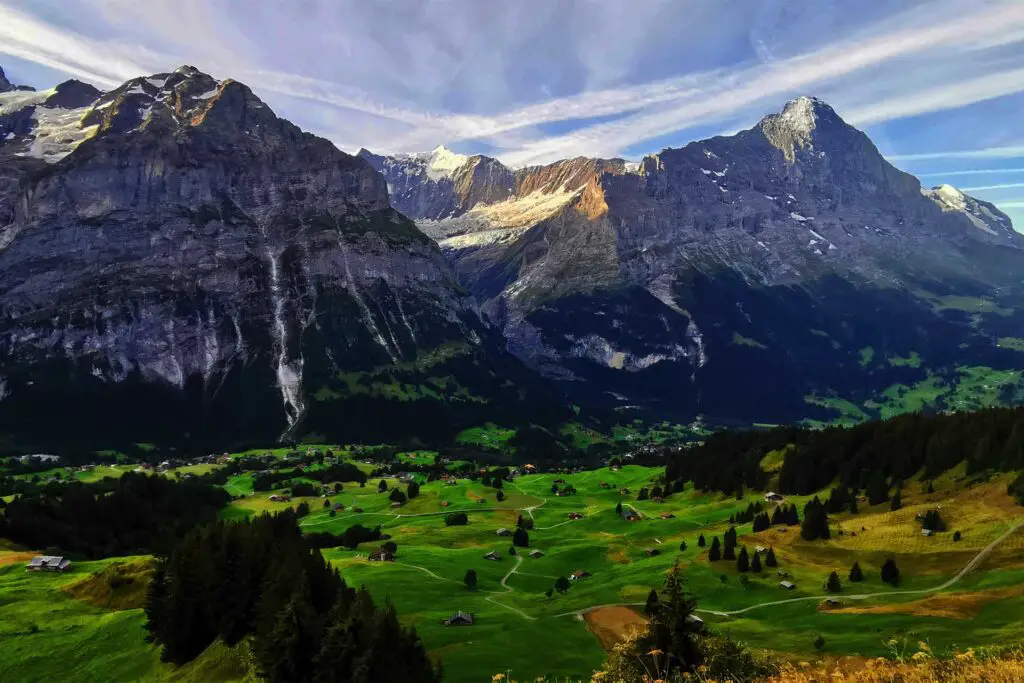 Grindelwald is one of the most famous places to travel and make vacations in Switzerland.