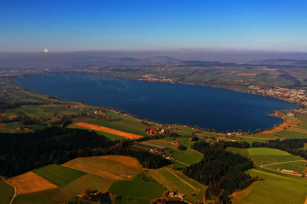 Lake Sempach from above.