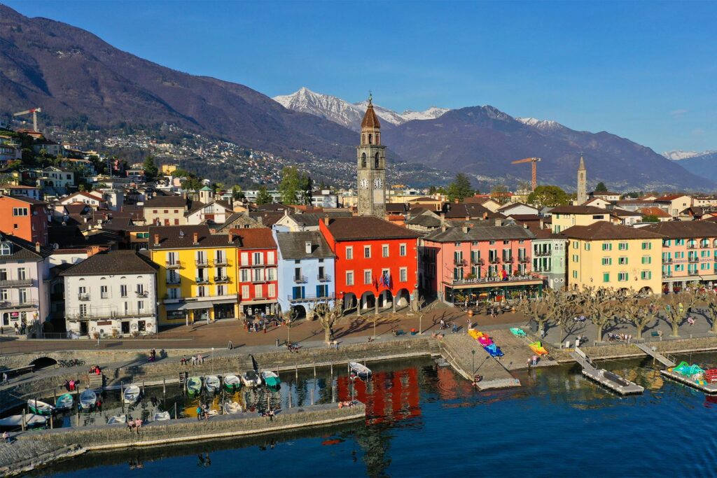 Das traumhafte Tessiner Dorf Ascona, welches an den Lago Maggiore grenzt.