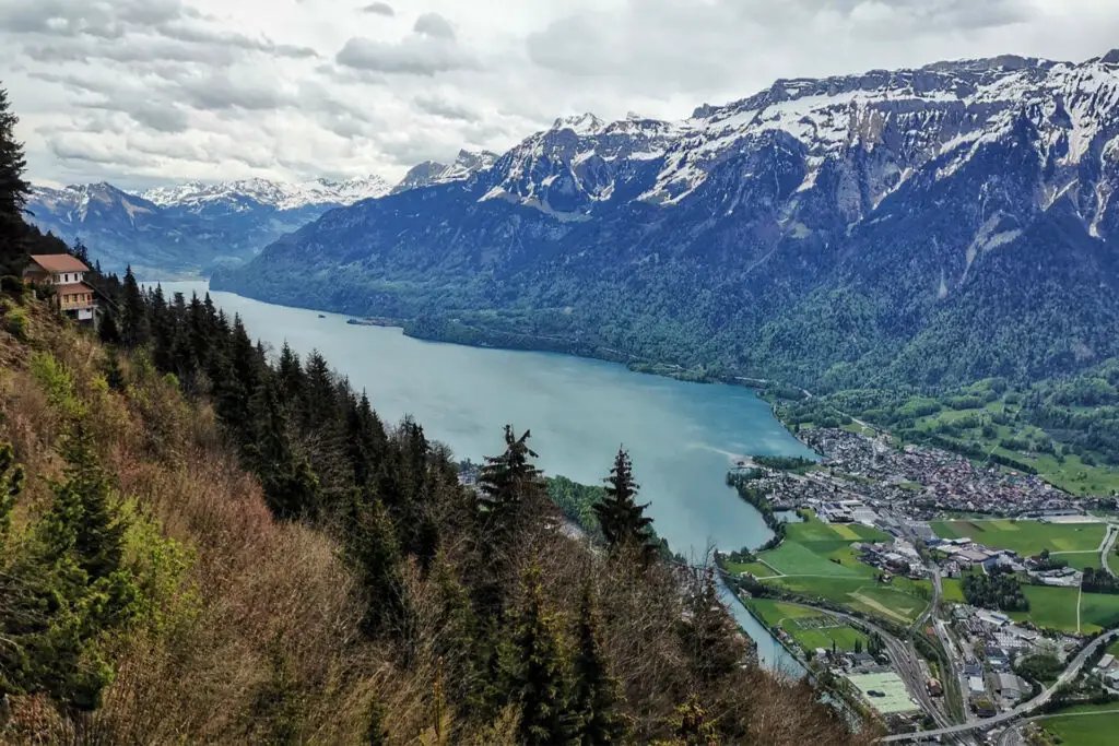 The mountain above Interlaken offers many hiking possibilities.