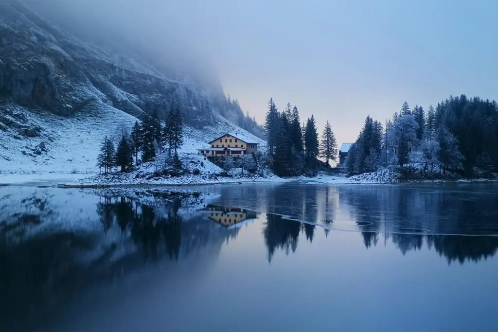 Lake Seealpsee - a top tourist attraction in Eastern Switzerland