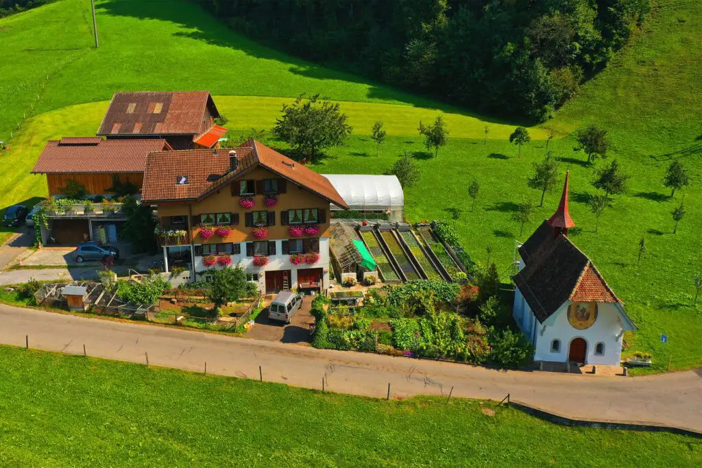 Bauernhof in Morschach.