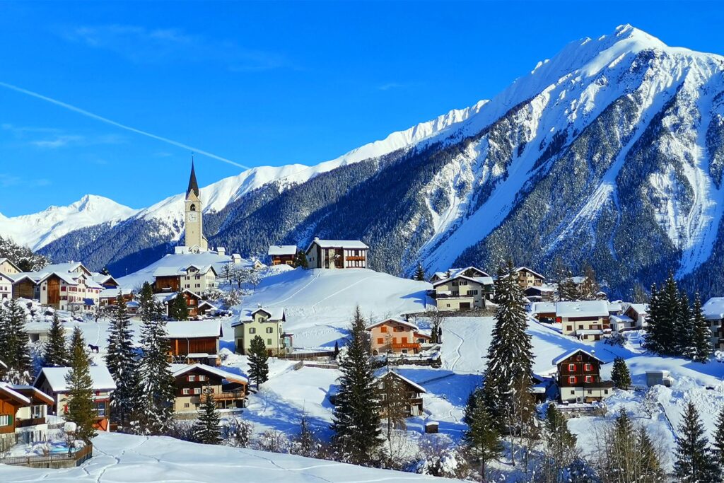 Schmitten in Graubünden is a great excursion from Davos, Switzerland.