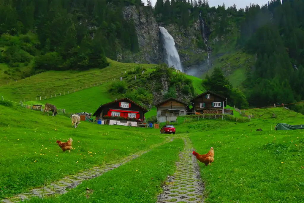 Der Stäuberfall, auch Stäubifall, in Unterschächen.