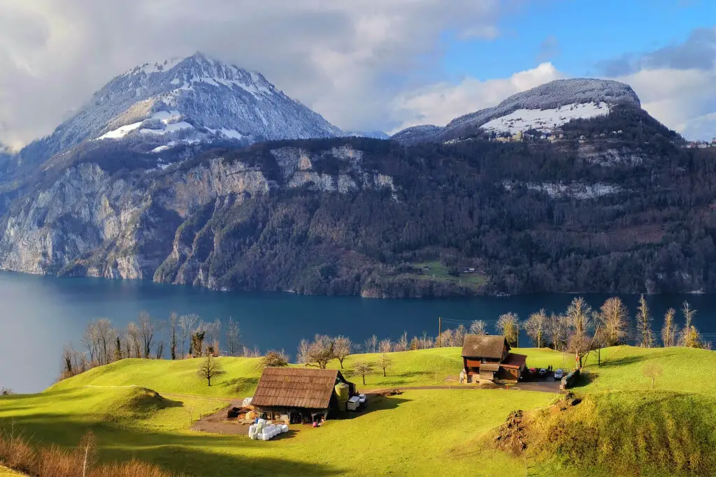 In Morschach you have probably one of the most beautiful views of Lake Lucerne.