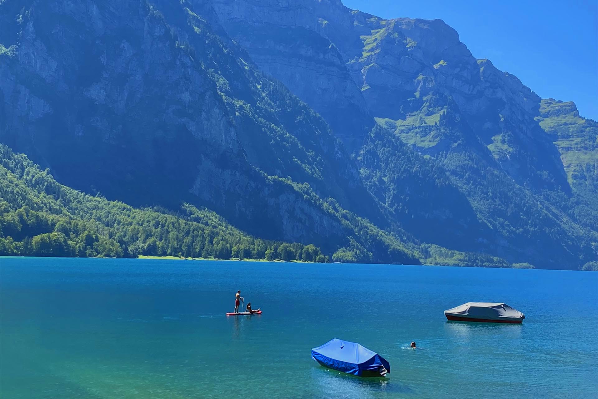 seen zum sup fahren in der nähe