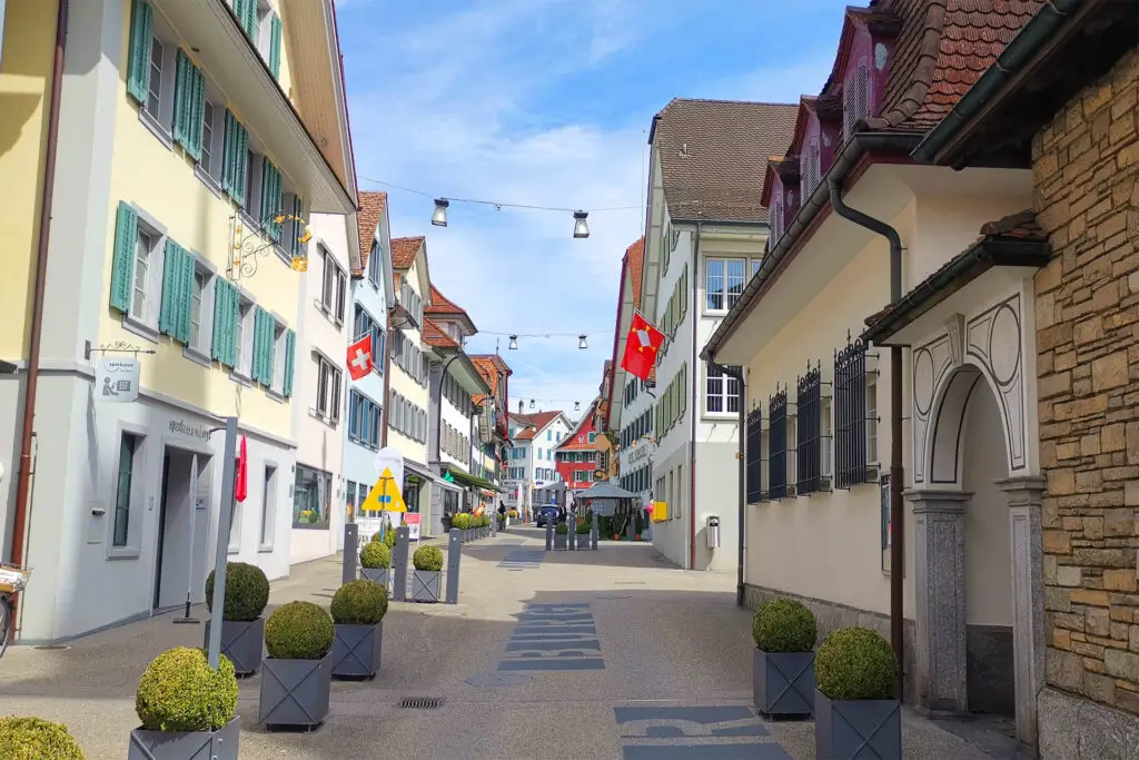 Charming old town in Küssnacht am Rigi.