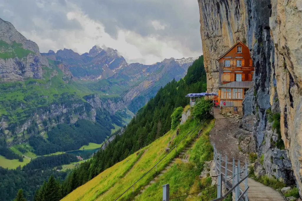 Berggasthaus Äscher, der schönste Ort der Welt gemäss National Geographic.