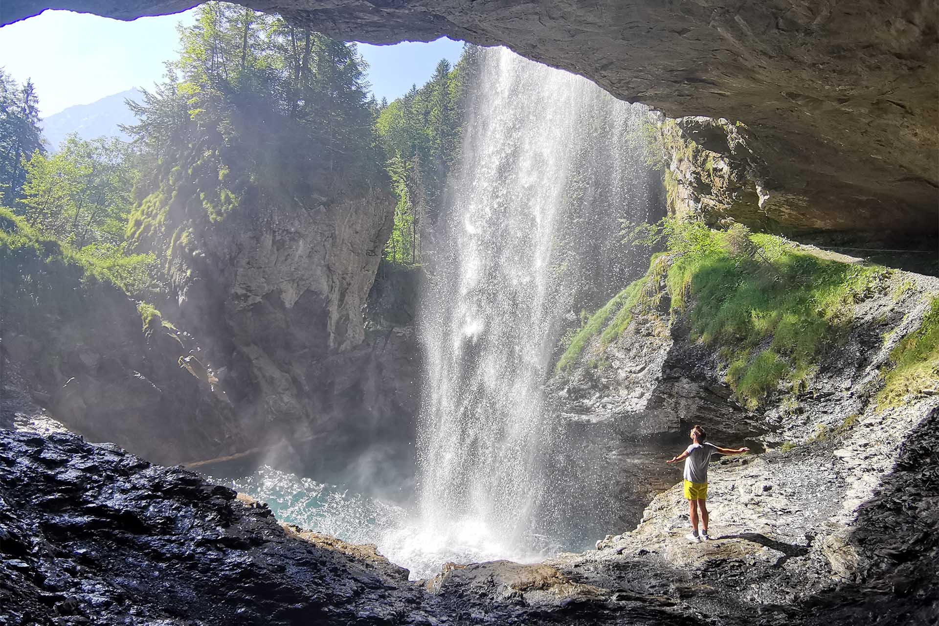Berglistüber waterfall in Switzerland.