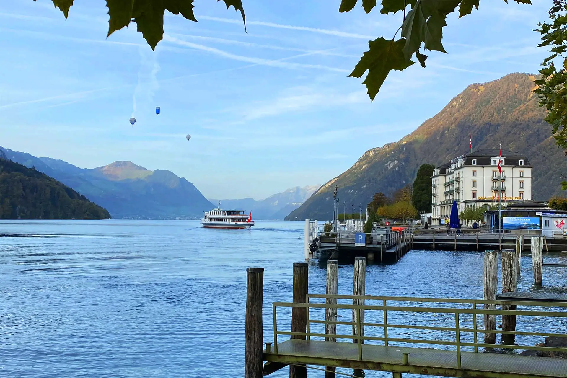 Brunnen is one of the most picturesque places at Lake Lucerne and located in the heart of Switzerland.