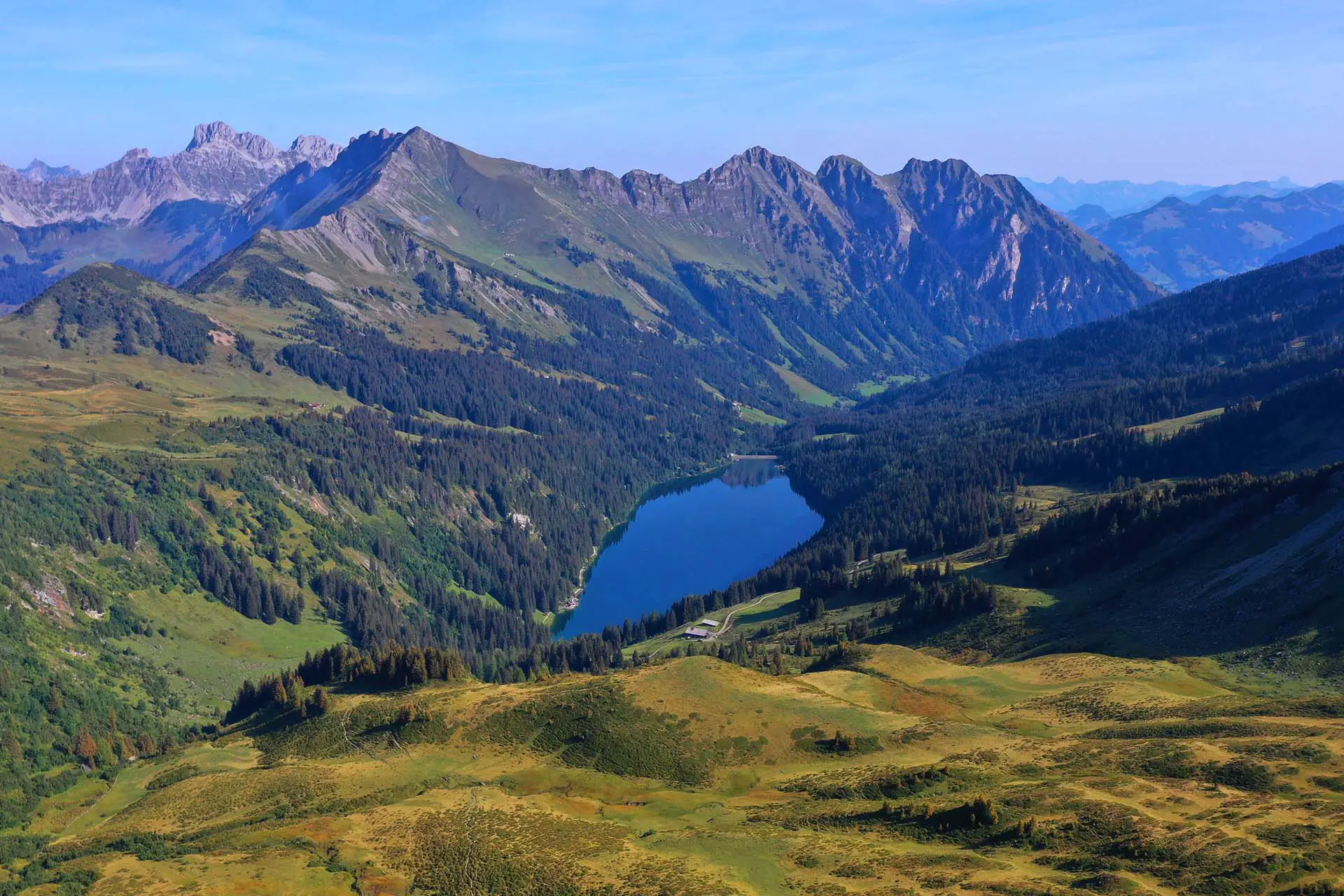 Lake Arnensee in the Gstaad Region.