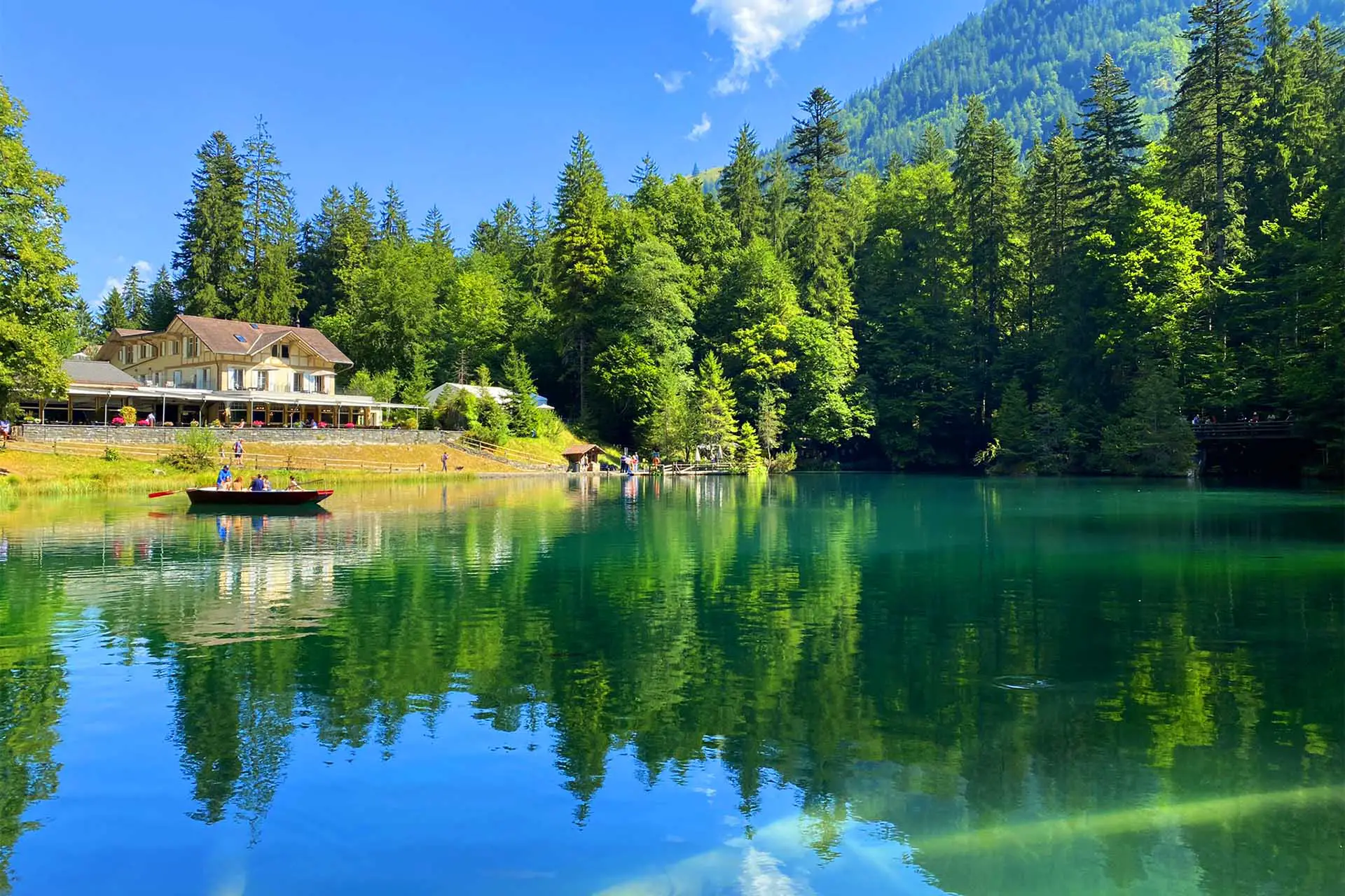 Le magnifique lac Blausee