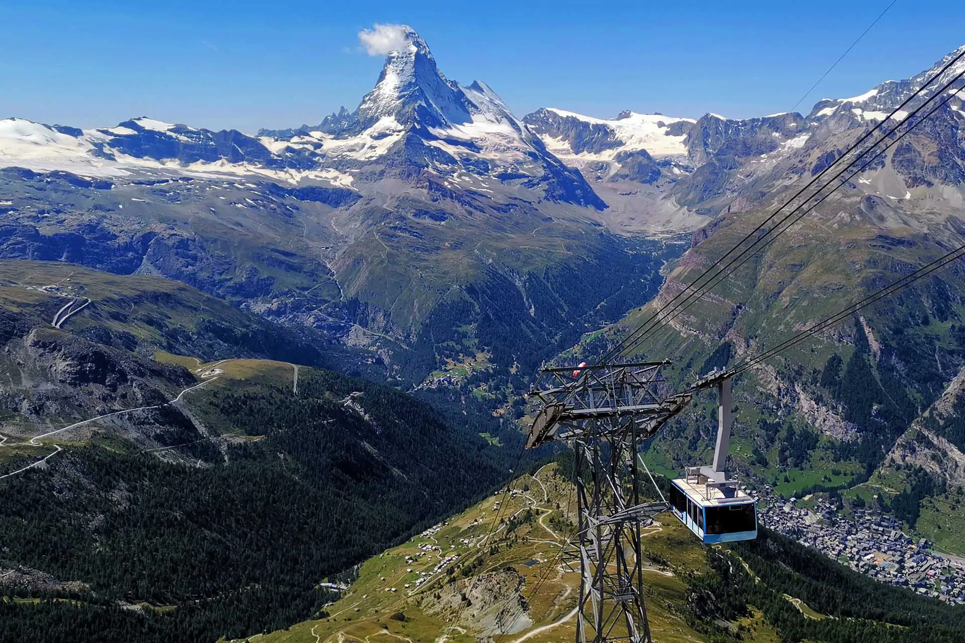 Zermatt mit dem traumhaften Matterhorn.